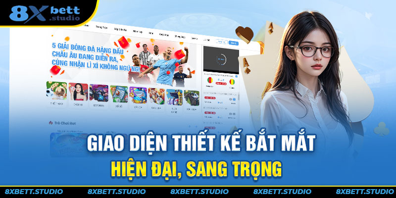 Giao diện thiết kế bắt mắt, hiện đại, sang trọng